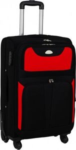Pellucci Mała kabinowa walizka PELLUCCI S-010 S RYANAIR Czarno Czerwona uniwersalny 1