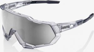 100% Okulary Speedtrap Matte Translucent Crystal Grey HiPER Silver Mirror Lens (STO-61023-255-76) 1