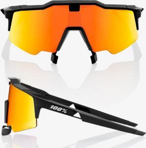 100% Okulary Speedcraft Air Soft Tact Black HiPER Red Multilayer Mirror Lens 2