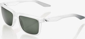 100% Okulary 100% BLAKE Matte Translucent Crystal Clear - Grey Green Lens (Szkła Szaro-Zielone, przepuszczalność światła 12%) 1