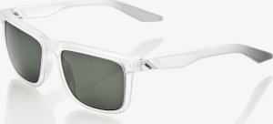 100% Okulary 100% BLAKE Matte Translucent Crystal Clear - Grey Green Lens (Szkła Szaro-Zielone, przepuszczalność światła 12%) 5