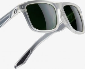 100% Okulary 100% BLAKE Matte Translucent Crystal Clear - Grey Green Lens (Szkła Szaro-Zielone, przepuszczalność światła 12%) 6