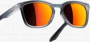 100% Okulary Hudson Soft Tact Translucent Crystal Grey HiPER Red Multilayer Mirror Lens 3