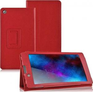 Etui na tablet 4kom.pl Stand Cover do Lenovo Tab 2 A7-10F Czerwone uniwersalny 1