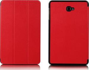 Etui na tablet 4kom.pl Etui Book Cover do Samsung Galaxy Tab A 10.1 T580 T585 Czerwone uniwersalny 1