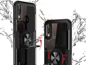 Alogy Etui Alogy Ring Holder Clear Armor do Huawei P20 Lite czarne uniwersalny 5