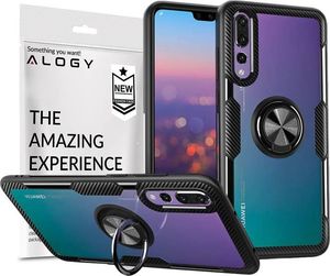 Alogy Etui Alogy Ring Holder Clear Armor do Huawei Mate 20 Pro czarne uniwersalny 6