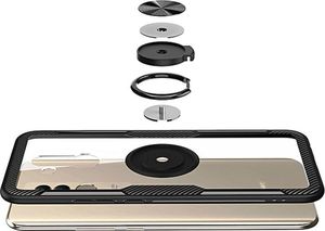 Alogy Etui Alogy Ring Holder Clear Armor do Huawei Mate 20 Lite czarne uniwersalny 5