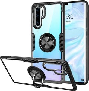Alogy Etui Alogy Ring Holder Clear Armor do Huawei P30 Pro czarne uniwersalny 1