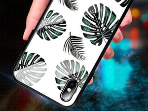 Alogy Glass Armor Case do Apple iPhone XS Max Liście uniwersalny 6