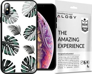 Alogy Glass Armor Case do Apple iPhone XS Max Liście uniwersalny 7
