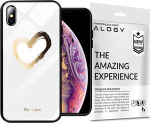 Alogy Glass Armor Case do Apple iPhone X/XS białe serce uniwersalny 7
