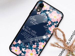 Alogy Glass Armor Case do Apple iPhone XR kwiaty uniwersalny 2