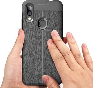 Alogy Leather Armor do Xiaomi Redmi 7 czarne uniwersalny 5