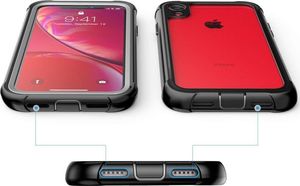 Alogy Etui Alogy pancerne rugged Full-body do Apple iPhone XR Czarne uniwersalny 4