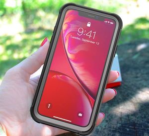 Alogy Etui Alogy pancerne rugged Full-body do Apple iPhone XR Czarne uniwersalny 6