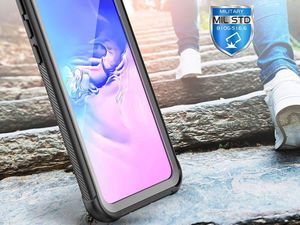 Alogy Etui Alogy pancerne rugged Full-body do Samsung Galaxy S10e Czarne uniwersalny 4