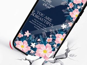 Alogy Glass Armor Case do Apple iPhone 7/8 Kwiaty uniwersalny 3