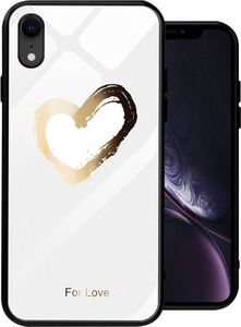 Alogy Glass Armor Case do Apple iPhone XR białe serce uniwersalny 1