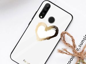 Alogy Glass Armor Case do Huawei P30 Lite białe serce uniwersalny 2