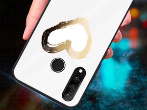 Alogy Glass Armor Case do Huawei P30 Lite białe serce uniwersalny 4