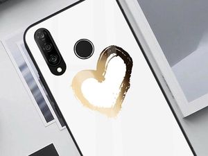 Alogy Glass Armor Case do Huawei P30 Lite białe serce uniwersalny 5