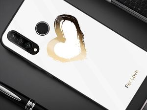 Alogy Glass Armor Case do Huawei P30 Lite białe serce uniwersalny 6
