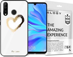 Alogy Glass Armor Case do Huawei P30 Lite białe serce uniwersalny 8
