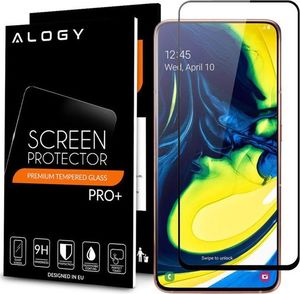 Alogy Szkło Alogy Full Glue case friendly do Samsung Galaxy A80/A90 Czarne uniwersalny 4