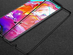 Alogy Szkło Alogy Full Glue case friendly do Samsung Galaxy A70 Czarne uniwersalny 4