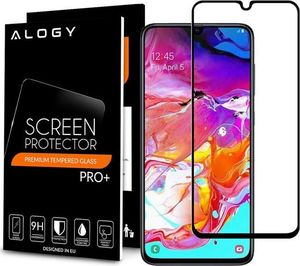Alogy Szkło Alogy Full Glue case friendly do Samsung Galaxy A70 Czarne uniwersalny 5