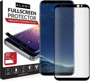 Alogy Szkło hartowane 3D Alogy na cały ekran do Samsung Galaxy S8 Czarne uniwersalny 2
