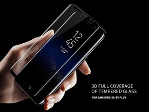 Alogy Szkło hartowane 3D Alogy na cały ekran do Samsung Galaxy S8 Czarne uniwersalny 3