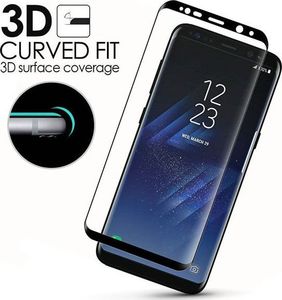 Alogy Szkło hartowane 3D Alogy na cały ekran do Samsung Galaxy S8 Czarne uniwersalny 6