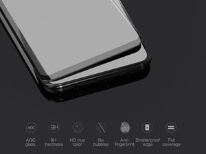 Alogy Szkło hartowane 3D Alogy na cały ekran do Samsung Galaxy S8 Czarne uniwersalny 7