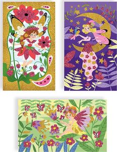 Janod Zestaw kreatywny Magiczny brokat Wróżki 3