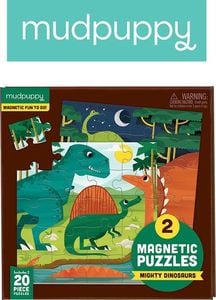 Mudpuppy Puzzle magnetyczne Dinozaury 2