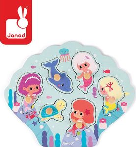 Janod Puzzle drewniane Wesołe Syrenki, Janod 1
