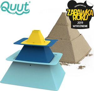Quut QUUT Zestaw 3 foremek do piasku Piramida Pira Vintage Blue + Deep Blue + Mellow Yellow 1