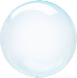 AMSCAN Balon kula krystaliczny błękitny - 46 cm - 1 szt. uniwersalny 1