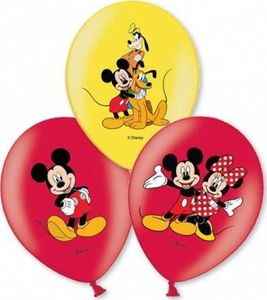 AMSCAN Balony urodzinowe Myszka Mickey - 27 cm - 6 szt uniwersalny 1