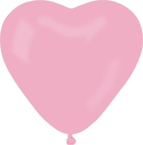 GMR Balony lateksowe Serca jasnoróżowe - 50 szt. uniwersalny 2