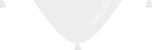 GMR Baloniki białe serca - 29 cm - 50 szt. uniwersalny 1