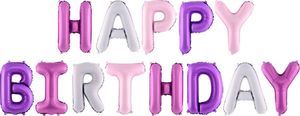 Party Deco Balon foliowy Happy Birthday - 340x35 cm - 1 komplet uniwersalny 1