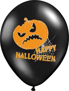 Party Deco Balony czarne na Halloween - Dynie - 37 cm - 50 szt. uniwersalny 1