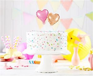 GoDan Balon foliowy różowe serce do patyka - 8 cm - 1 szt uniwersalny 2