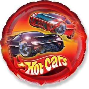 Flexmetal Balon foliowy Hot Cars - Wheels - 47 cm uniwersalny 1