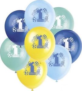 CraftUnique Balony pastelowe na roczek 1st Birthday Baloniki Blue - 31 cm - 8 szt. uniwersalny 1