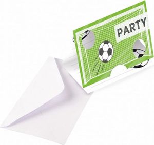AMSCAN Zaproszenia urodzinowe Kicker Party - 8 szt. uniwersalny 1