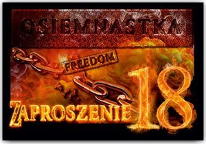 DP Craft Zaproszenie z kopertą na 18-tke - 1 szt. uniwersalny 2